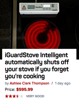 iGuardFire Intelligent iGuardStove unit gets positive CNET review
